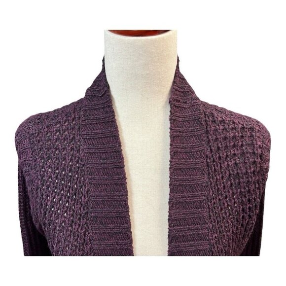 RD Style Montoya Open Knit Cardigan Sweater~Size XS~Deep Purple Stitch Fix L7 07 - Picture 3 of 11